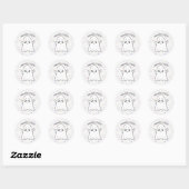 Cute spooksterren Halloween Sticker (Vel)