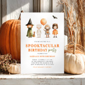 Cute Spooktacular Halloween Birthday Party Kaart