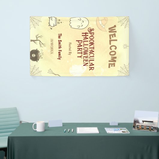 Cute Spooktacular Halloween Party Spandoek (Beurs)