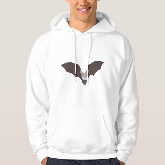 Cute Spooky Bat Illustration Hoodie (Voorkant)