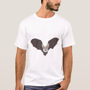 Cute Spooky Bat Illustration T-shirt