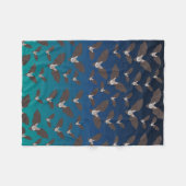 Cute Spooky Bat Pattern Fleece Deken (Voorkant (Horizontaal))