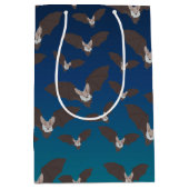 Cute Spooky Bat Pattern Medium Cadeauzakje (Voorkant)