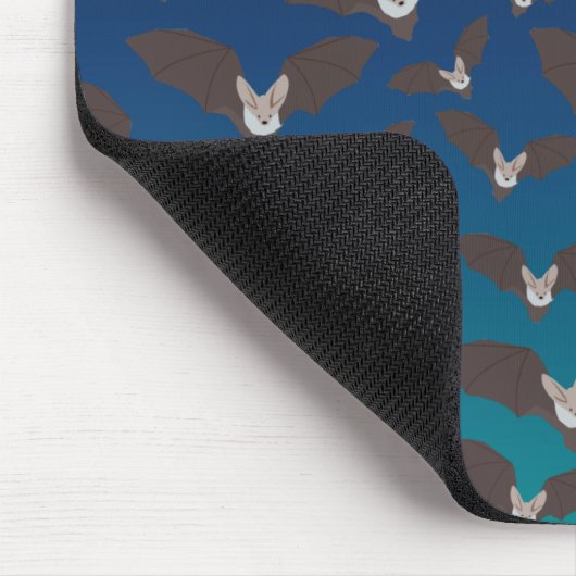 Cute Spooky Bat Pattern Muismat (Hoek)