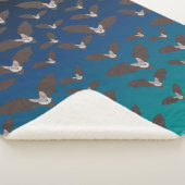 Cute Spooky Bat Pattern Sherpa Deken (3/4)
