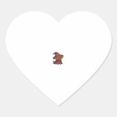Cute Spooky Dog � Kawaii Halloween Puppy Classic T Hart Sticker (Voorkant)