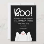Cute spooky geest Halloween party Kaart (Voorkant)