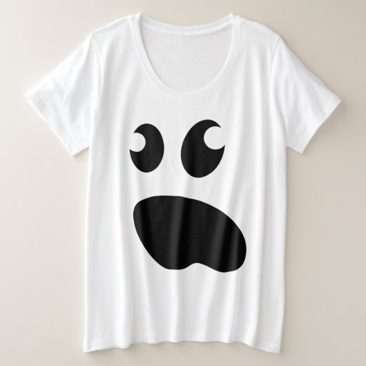 Cute spooky geest Halloween party kostuum t shirt (Design voorkant)