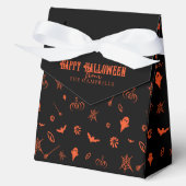Cute Spooky Ghost Black Orange Halloween Bedankdoosjes (Voorkant)