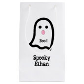 Cute Spooky Ghost Boo Klein Cadeauzakje (Voorkant)