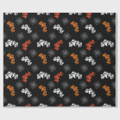 Cute Spooky Ghost Pattern Halloween Gifts Cadeaupapier (Vlak)