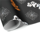 Cute Spooky Ghost Pattern Halloween Gifts Cadeaupapier (Rol Hoek)