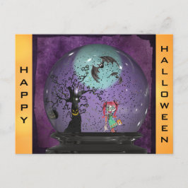 Cute Spooky Gothic Halloween Briefkaart