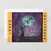 Cute Spooky Gothic Halloween Briefkaart (Voorkant / Achterkant)