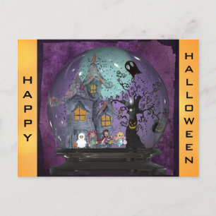 Cute Spooky Gothic Halloween Briefkaart