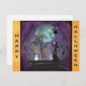 Cute Spooky Gothic Halloween Briefkaart (Voorkant / Achterkant)