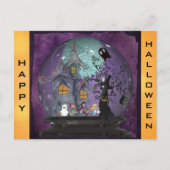 Cute Spooky Gothic Halloween Briefkaart (Voorkant)