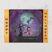 Cute Spooky Gothic Vampire Halloween Briefkaart (Voorkant)