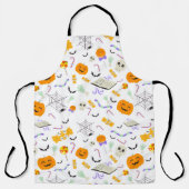 Cute Spooky Halloween Candy and Pumpkins Pattern Schort (Voorkant)