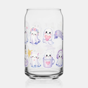 Cute Spooky Halloween-elementen glazen bus