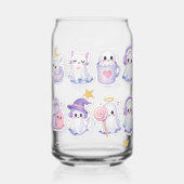 Cute Spooky Halloween-elementen glazen bus (Achterkant)