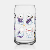 Cute Spooky Halloween-elementen glazen bus (Achterkant)