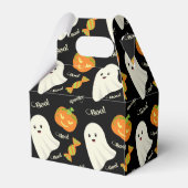 Cute Spooky Halloween Ghost Pumpkin Snoep Patroon Bedankdoosjes (Achterkant)