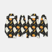 Cute Spooky Halloween Ghost Pumpkin Snoep Patroon Bedankdoosjes (Uitgevouwen)