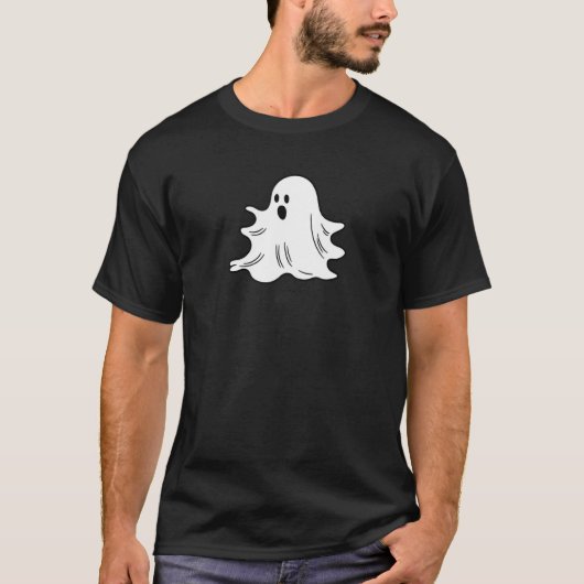 Cute Spooky Halloween Ghost Trick Or Treat Happy P T-shirt (Voorkant)