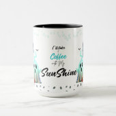 Cute Spooky Halloween Girl Coffee Classic Mok (Midden)