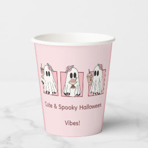 Cute & Spooky Halloween Papieren Bekers – Kawaii F