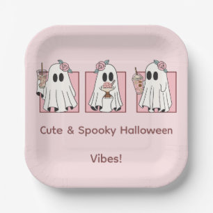 Cute & Spooky Halloween Papieren Borden Kawaii Fe Bordje