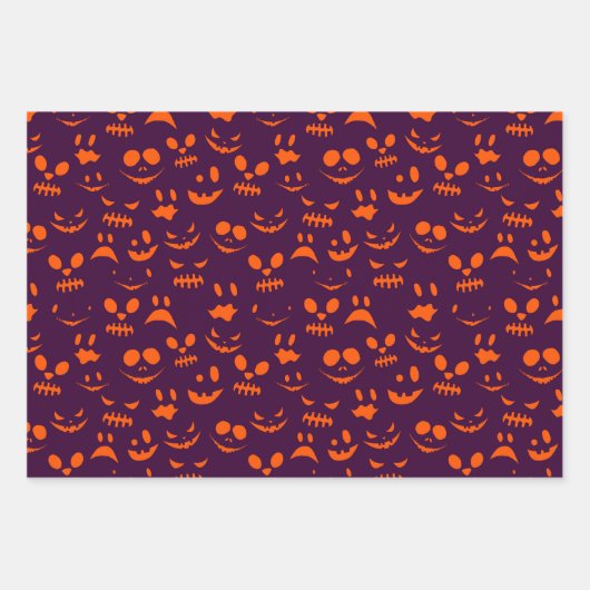 Cute Spooky Halloween Wrapping Paper Sheet Trio (Voorkant 2)