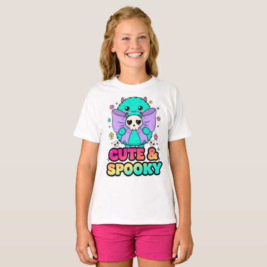 Cute & Spooky Monster Sweatshirt with Skulls & Sta (Voorkant volledig)
