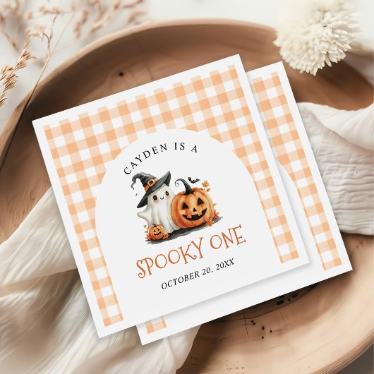 Cute Spooky One Halloween Ghost 1st Birthday Servet