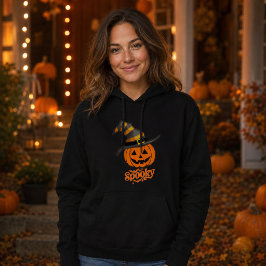 Cute Spooky Pompoen Heksenhoed Vrouwen Halloween Hoodie