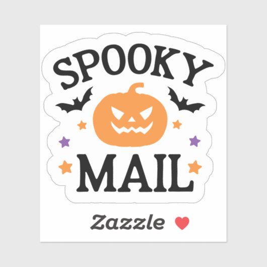 Cute Spooky Post Halloween Post Zegel Sticker (Vel)