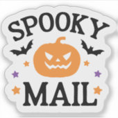Cute Spooky Post Halloween Post Zegel Sticker (Voorkant)