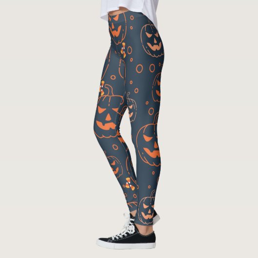 Cute Spooky Scary Halloween Pumpkins and Snoep Leggings (Links)