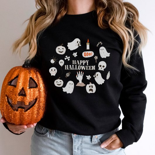 Cute Spooky Season Pumpkin Halloween Trui