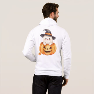Cute Spooky Seizoen Halloween Geest Pompoen Hoodie