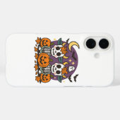 Cute Spooky Skeleton Cows with Pumpkins  Case-Mate iPhone Case (Achterkant (horizontaal))