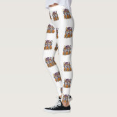Cute Spooky Skeleton Cows with Pumpkins  Leggings (Links)
