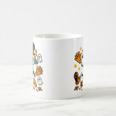 Cute Spooky Skeleton Goat Classic Mug, 11 oz Koffiemok (Center)
