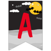 Cute Spooky Vampire Girl Halloween Kids Birthday Vlaggetjes (Derde vlag)