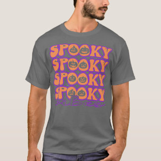 Cute Spooky Vibes with Pumpkins for Halloween T-shirt