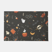 Cute Spooky Whimsical Halloween Pattern Achtergron Deurmat (Voorkant)