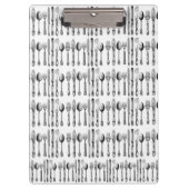 Cute Spoons Forks Knives Clipboard  Klembord (Voorkant)