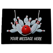 Cute sport bowlingparty groot cadeauzakje (Voorkant)