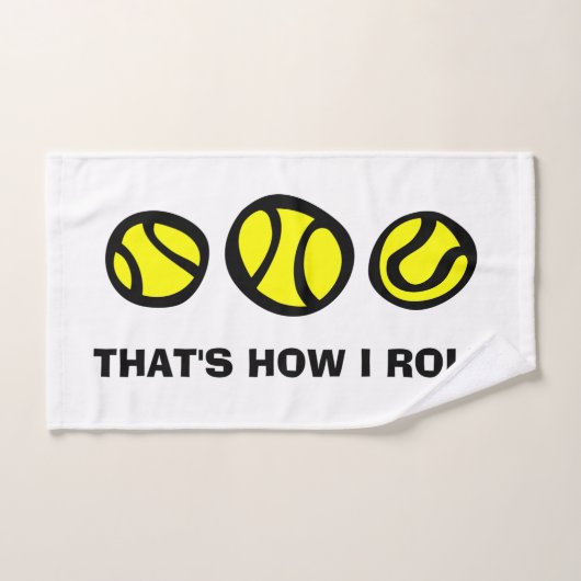 Cute sport hand towel gift idee tennisspeler handdoek (Handdoek)